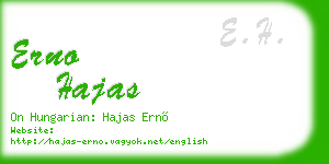 erno hajas business card